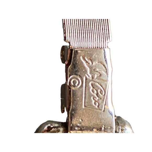 Vintage Pegasus Coro Silver Tone Panel Link Bracelet, Panel Link Bracelet, Silve - Picture 3 of 8